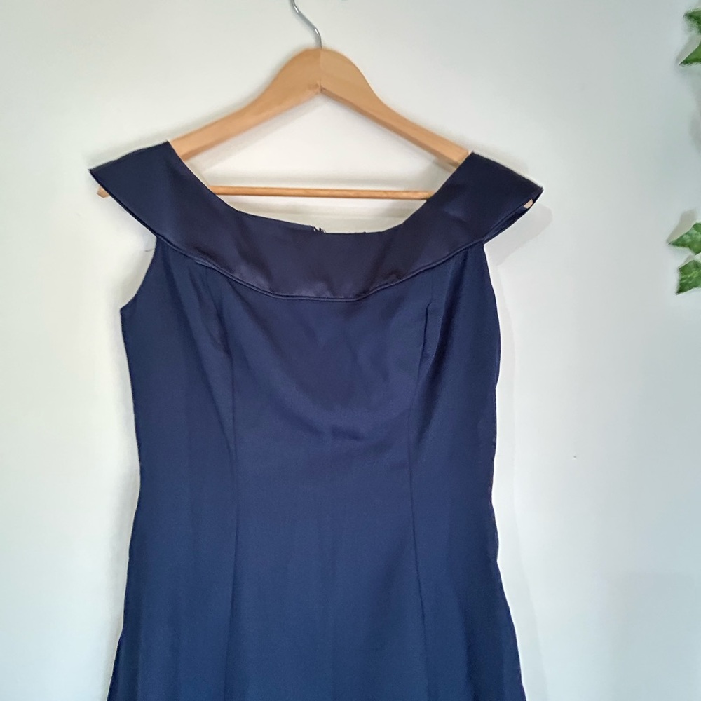 Alfred Angelo Midnight Blue Maxi Dress - Picture 8 of 12